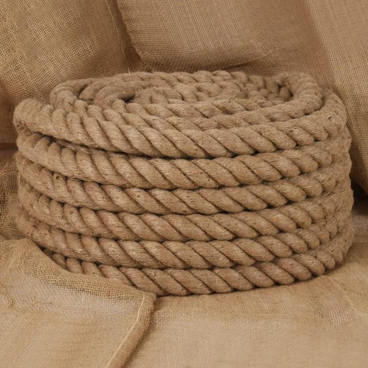 vidaXL Touw 25 m lang 36 mm dik jute, Doe-het-zelf en Bouw, IJzerwaren en Bevestigingsmiddelen, Nieuw, Verzenden