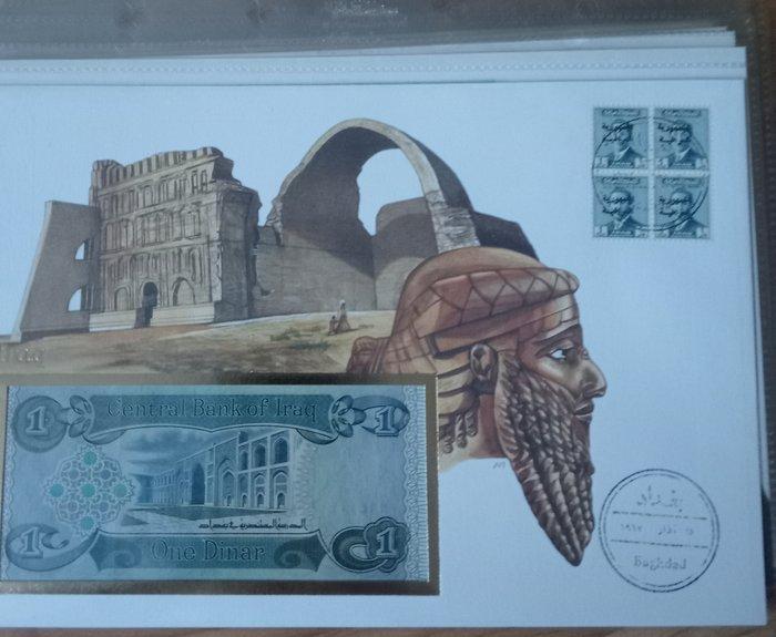 Azië - Verzameling van 10 numisbriefen / bankbiljetbrieven –, Postzegels en Munten, Postzegels | Azië