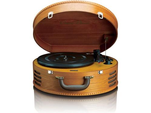 Classic Phono Retro Platenspeler - Vinyl Koffer met 2, Huis en Inrichting, Woonaccessoires | Overige, Zo goed als nieuw, Verzenden