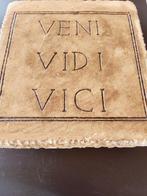 sculptuur, Epigrafe  Veni Vidi Vici - 20 cm -, Antiek en Kunst, Curiosa en Brocante