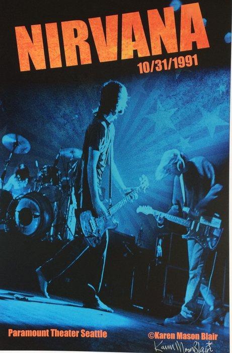 Nirvana - Large Art Photo - Signed by the Photographer Karen, CD & DVD, Vinyles Singles