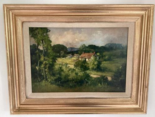 David Murray Smith (1865-1952) - Cottage’s by a track, Antiek en Kunst, Kunst | Schilderijen | Klassiek