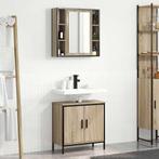 vidaXL Badkamermeubel Set 2 pcs Bruin 60 x 30 x 60 cm, Huis en Inrichting, Verzenden, Nieuw