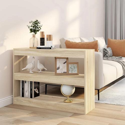 vidaXL Boekenkast / kamerscherm 100x30x72 cm sonoma, Huis en Inrichting, Kasten | Boekenkasten, Nieuw, Verzenden