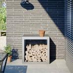 vidaXL Haardhoutrek 60x40x60 cm gegalvaniseerd staal, Tuin en Terras, Verzenden