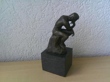 Statue, DE DENKER (LE PENSEUR) - 20 cm - Bronze, Antiek en Kunst