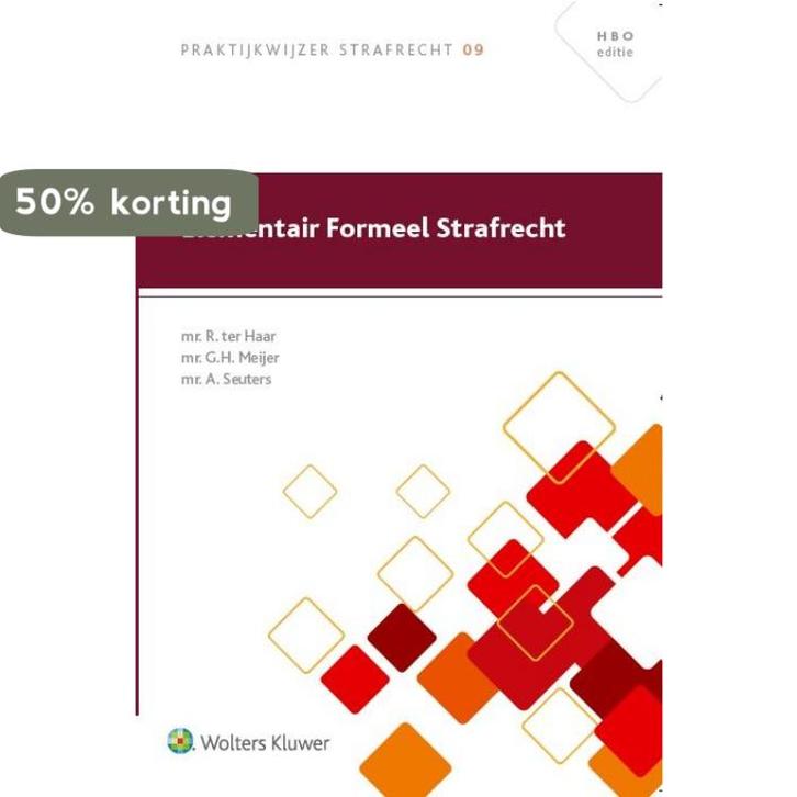 Elementair formeel strafrecht / Praktijkwijzer Strafrecht /, Boeken, Wetenschap, Gelezen, Verzenden