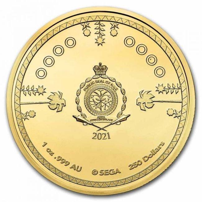 Niue. 250 Dollars 2021 1 oz $250 NZD Niue Sonic the Hedgehog, Postzegels en Munten, Edelmetalen en Baren