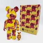 Medicom Toy x Andy Warhol - Be@rbrick 400% 100% Pink Cow, Antiquités & Art