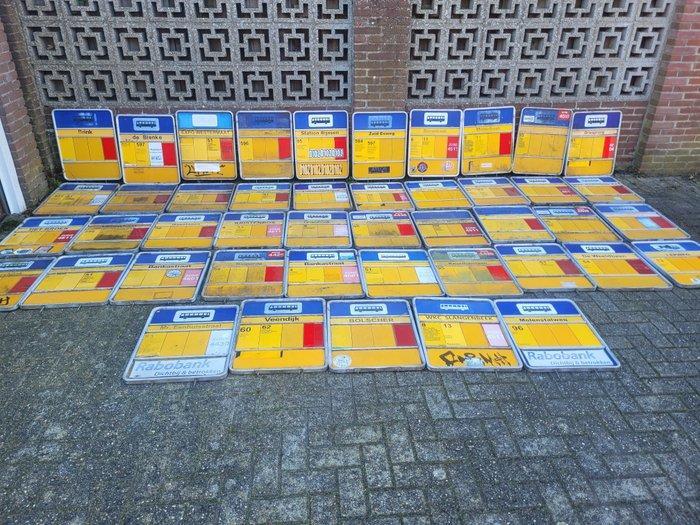 bushalte - Verkeersbord (45) - Aluminium, Antiquités & Art, Antiquités | Assiettes décoratives & Carrelages