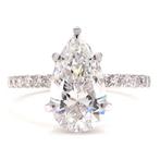 Sans prix de réserve - Bague - 14 carats Or blanc - 3.01ct.