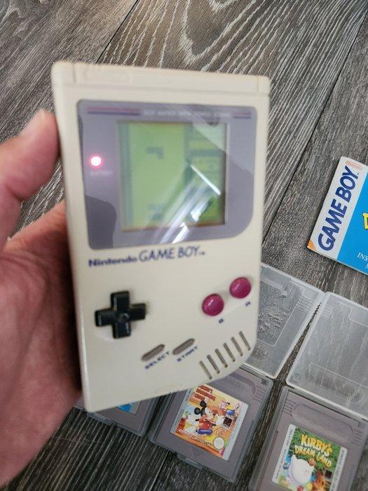 Nintendo - Gameboy Classic - with 4 Games - Videogameconsole, Games en Spelcomputers, Spelcomputers | Overige Accessoires