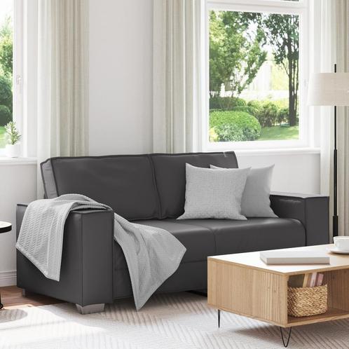 vidaXL Grijze Ligbank - 140 cm Faux Leer, Huis en Inrichting, Zetels | Zetels, Nieuw, Verzenden