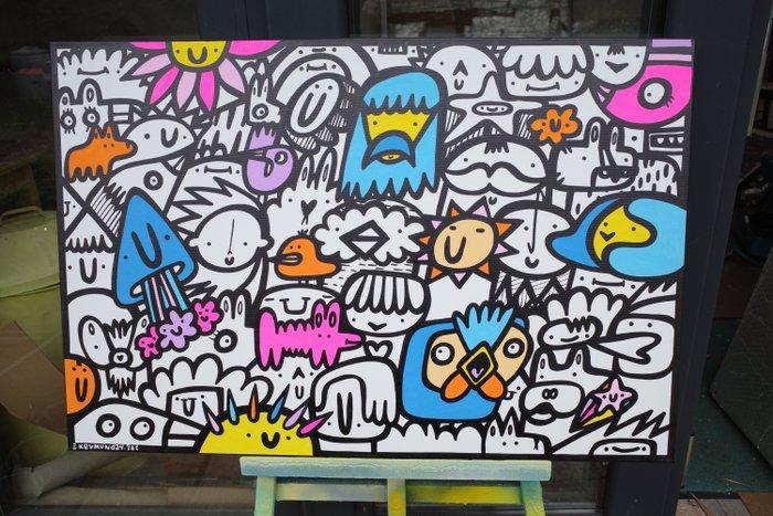 Kev Munday - Entanglement, Antiek en Kunst, Kunst | Schilderijen | Modern