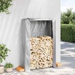 vidaXL Haardhoutrek met regenhoes 100x25x150 cm, Verzenden