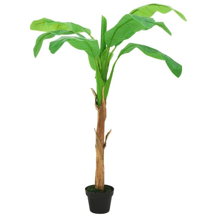 vidaXL Kunstboom met pot banaan 180 cm groen, Huis en Inrichting, Woonaccessoires | Kunstplanten en Kunstbloemen, Nieuw, Verzenden