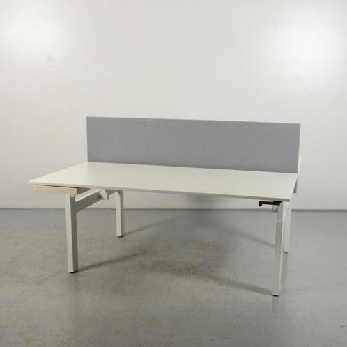 Benchwerkplek Ahrend Balance - Wit blad -  160 x 80 cm, Huis en Inrichting, Bureaus, Gebruikt, Ophalen of Verzenden