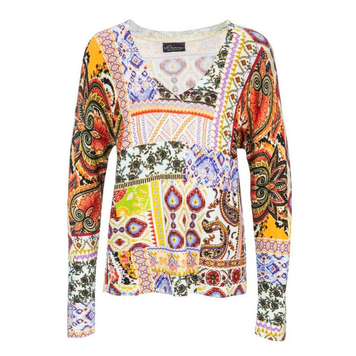 Princess goes Hollywood • wollen paisley trui • 36, Kleding | Dames, Truien en Vesten, Oranje, Nieuw, Maat 36 (S), Verzenden