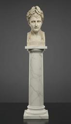 sculptuur, Busto di Napoleone in marmo - 60 cm - Marmer, Antiek en Kunst