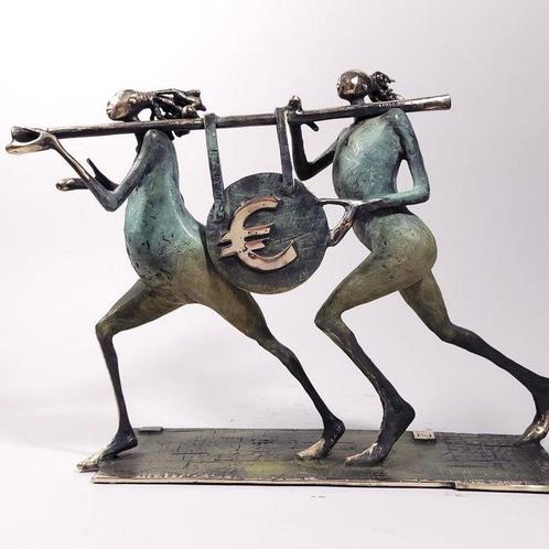 De Zet (1975) - Modern hunting (bronze), Antiek en Kunst, Kunst | Designobjecten