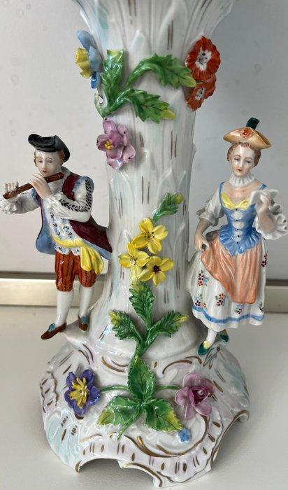 Vase - Porcelaine - Musicien et chanteur, Antiek en Kunst, Antiek | Glaswerk en Kristal