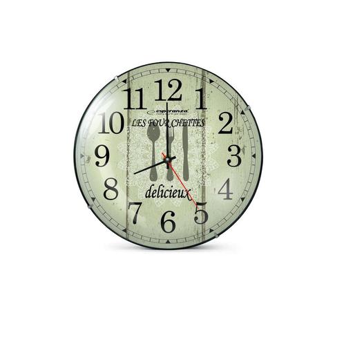 Esperanza Paris klassieke wandklok EHC018P 30 cm, Huis en Inrichting, Woonaccessoires | Klokken, Nieuw, Ophalen of Verzenden