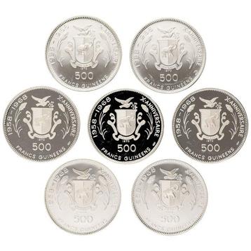 Guinee. 500 Francs 1970 - Faraos (7 stuks)