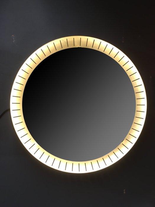 Stilnovo - Wandspiegel - Aluminium, Glas - Verlichte spiegel, Antiek en Kunst, Antiek | Meubels | Stoelen en Sofa's