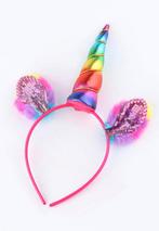 Eenhoorn Haarband Regenboog Pluche Roze Unicorn Diadeem Oort, Kleding | Dames, Nieuw, Ophalen of Verzenden