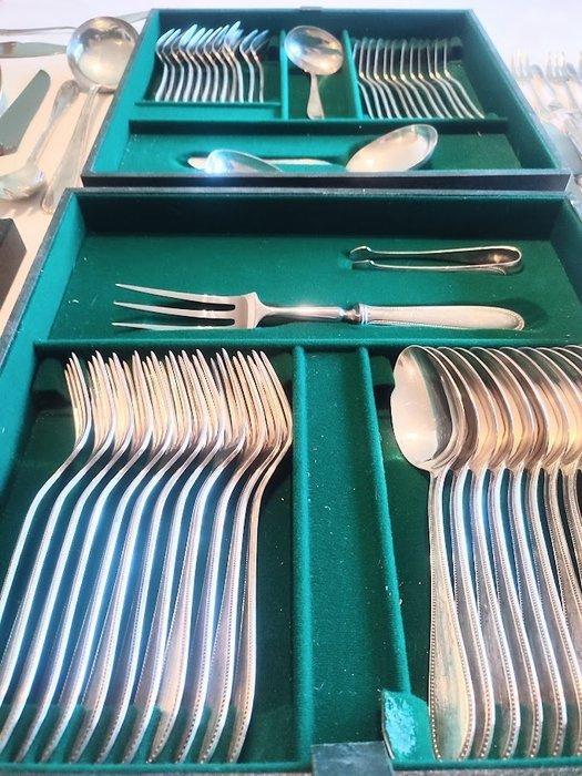 JDC - Bestekset (122) - Verzilverd, inox - Verzilverd bestek, Antiek en Kunst, Antiek | Meubels | Tafels