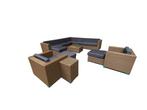 Veiling - Loungeset incl. kussens 12-delig, Jardin & Terrasse