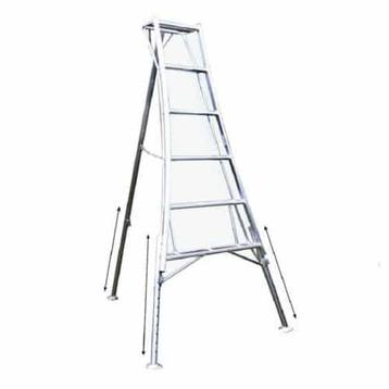 Vultur tripod ladder 180 cm met 3 verstelbare poten, Ophalen of Verzenden, Ladder