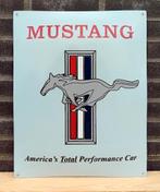 Mustang emaille blauw, Collections, Marques & Objets publicitaires, Verzenden