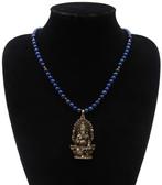 Lapis lazuli - Boeddhistische ketting - God Ganesh -