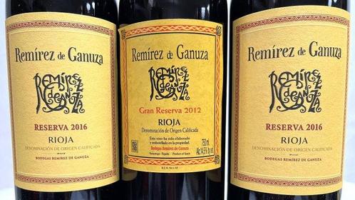 2012 Remírez de Ganuza, Gran Reserva & 2016 Reserva x2 -, Verzamelen, Wijnen