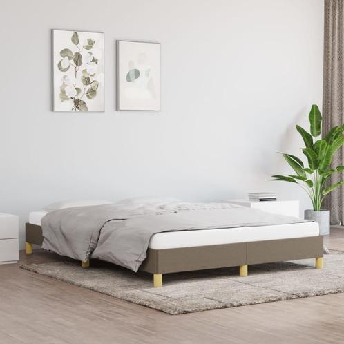 vidaXL Bedframe zonder matras stof taupe 160x200 cm, Maison & Meubles, Chambre à coucher | Lits, Envoi