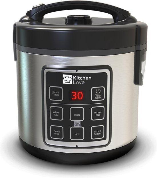2dekans | KitchenLove Rijstkoker met Stomer - 1.8L -, Maison & Meubles, Cuisine | Ustensiles de cuisine, Enlèvement ou Envoi