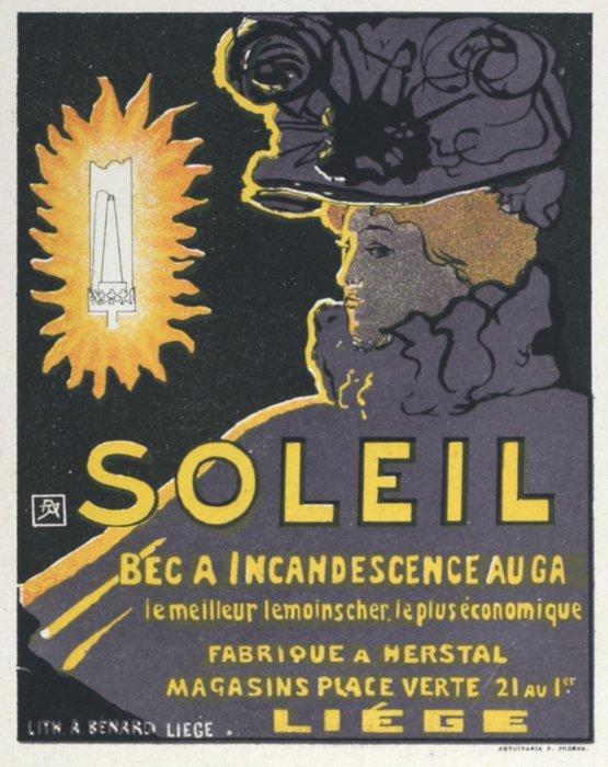 Armand Rassenfosse (1862-1934) - Soleil, Antiquités & Art, Art | Objets design