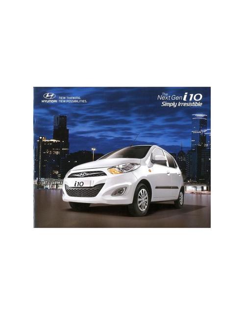 2014 HYUNDAI I10 BROCHURE ENGELS (INDIA1, Boeken, Auto's | Folders en Tijdschriften