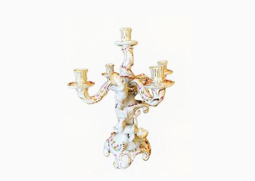 Herend - Chandelier Candélabre (43cm) - Porcelaine, Antiquités & Art, Antiquités | Meubles | Tables