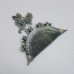 Decorated Rajasthan comb - Hout, Zilver - India - First half, Antiek en Kunst