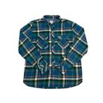 Vintage Lacoste Live Blue Green Flannel Overhemd maat S, Kleding | Heren, Overhemden, Ophalen of Verzenden, Zo goed als nieuw