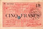 5 Francs France Komitat 59 – Douai – Carvin – Gemeinsc, Verzenden