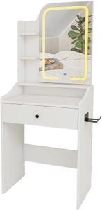 2dekans | Mirlux Kaptafel met Spiegel en LED Verlichting -, Huis en Inrichting, Woonaccessoires | Spiegels, Ophalen of Verzenden