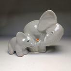Gyarmathy Ceramics - Sculpture, Art Deco Elephants - 13 cm -