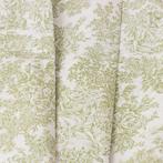 Tissu Toile de Jouy vert – 2,8 x 2,5 m - Tissu d’ameublement
