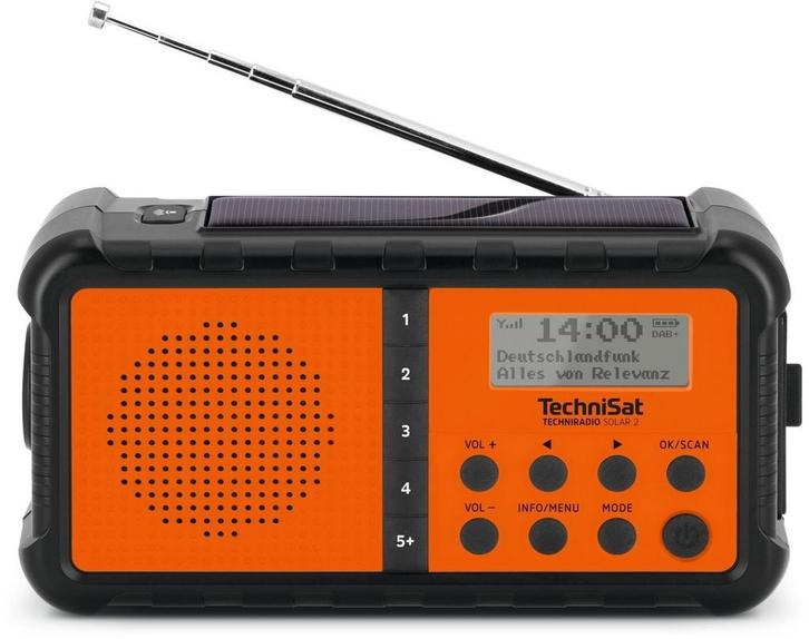 Technisat TechniRadio Solar 2 - DAB+ / FM noodradio, Audio, Tv en Foto, Radio's, Nieuw, Ophalen of Verzenden