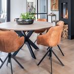 Tafel rond massief eikenhout - Matrix 8x4, Huis en Inrichting, Tafels | Eettafels, Nieuw