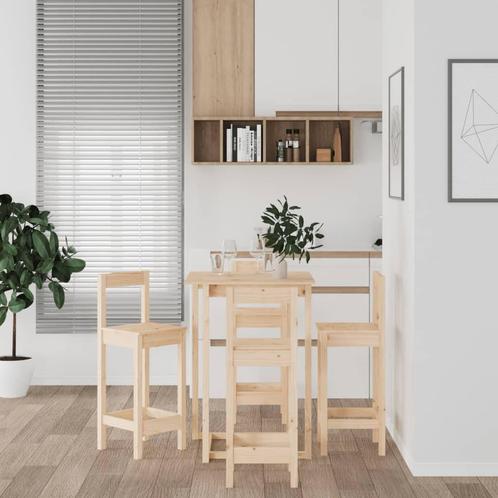 vidaXL 5-delige Barset massief grenenhout, Huis en Inrichting, Complete eetkamers, Nieuw, Verzenden