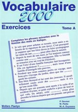 Vocabulaire 2000 exercices tome A, Livres, Langue | Langues Autre, Envoi